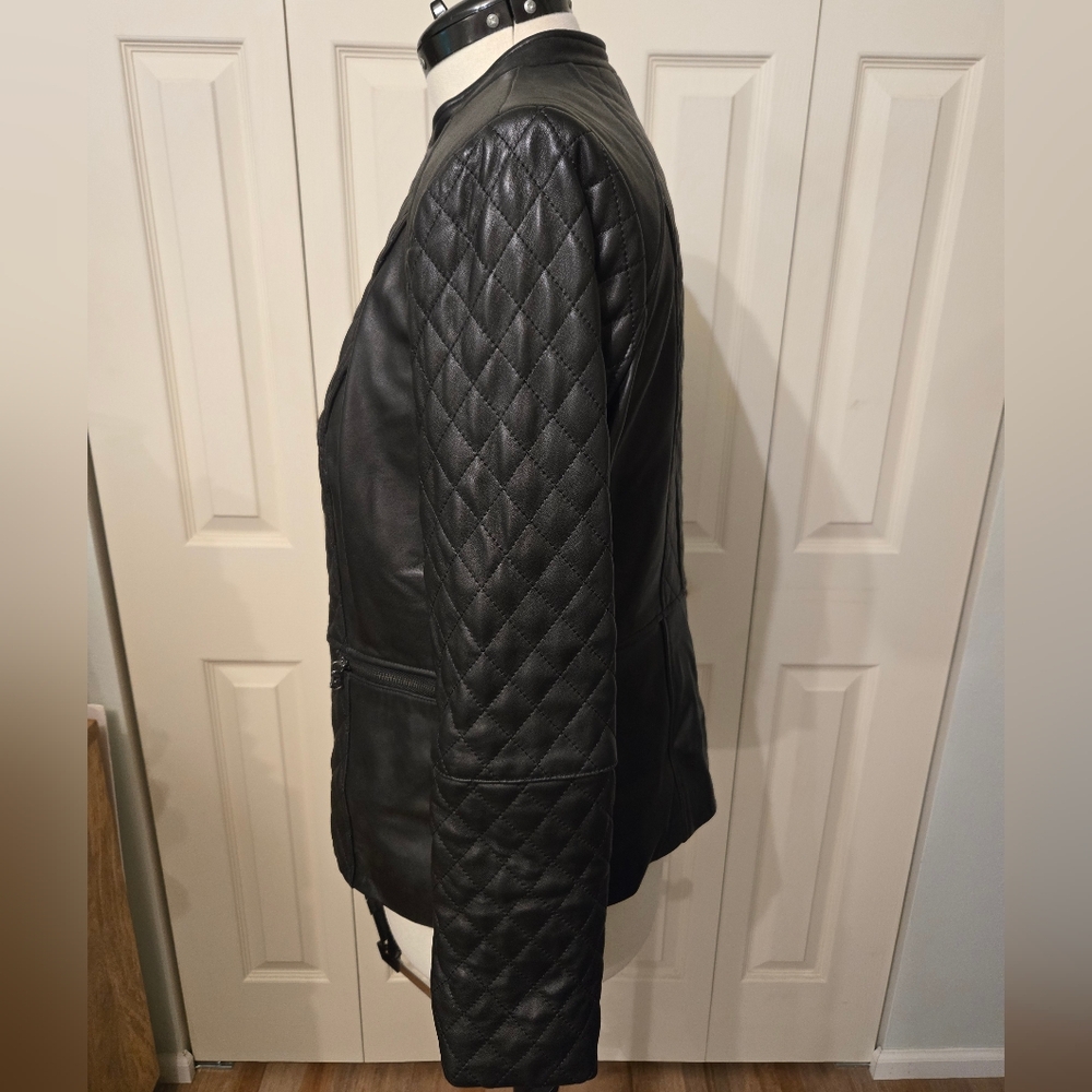 Isaac Mizrahi Leather Jacket - Picture 2 of 8
